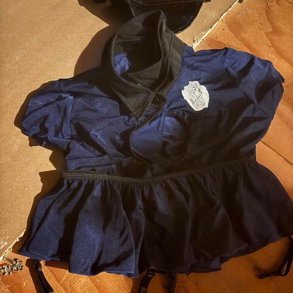 Police Women's Navy and Blue Fancy-dress